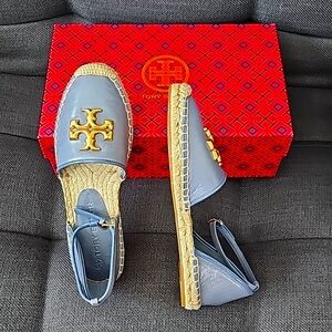 Tory Burch Eleanor D'Orsay Espadrille, Spring Lotus, size 7